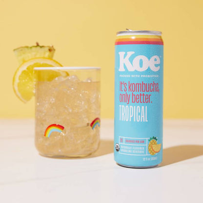 Koe Tropical Kombucha 12oz Can