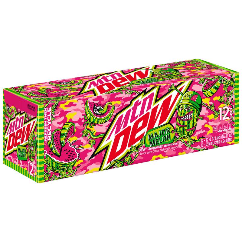 Mountain Dew Major Melon 12pk 12oz Can