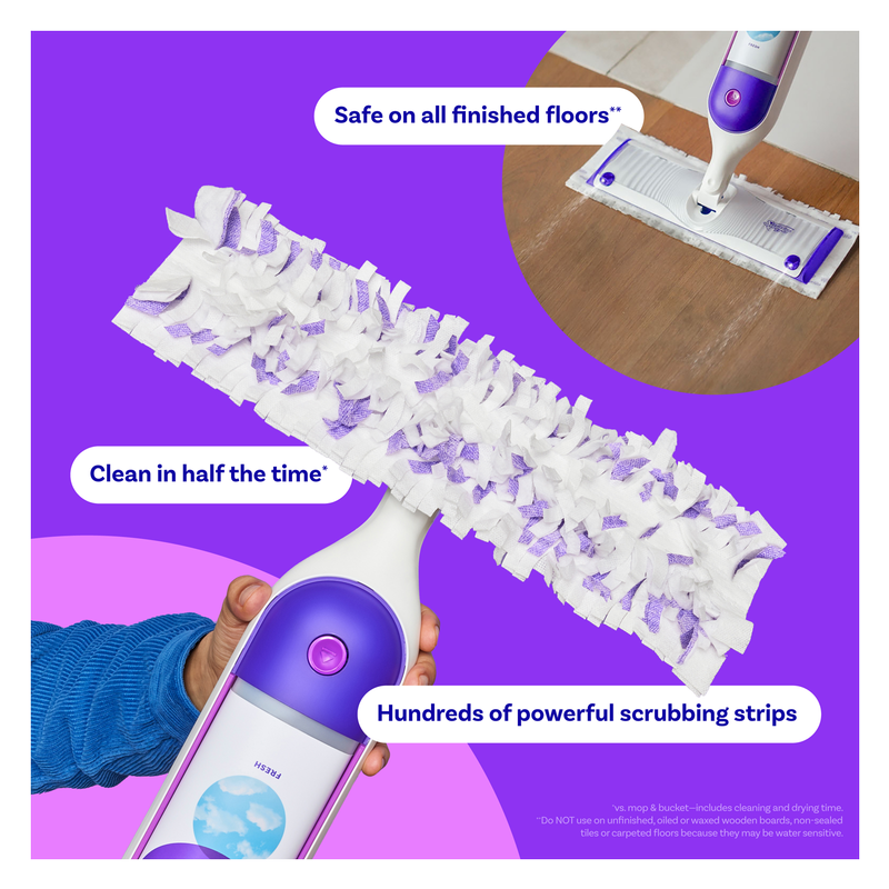 Swiffer PowerMop Multi-Surface Mopping Pad Refills, 8pk