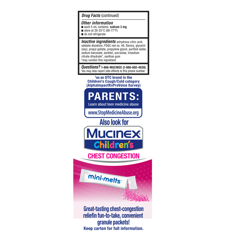 Mucinex Children's Multi-Symptom Liquid - Cold Very Berry 4oz
