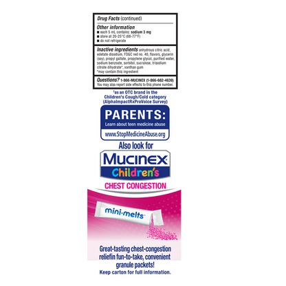 Mucinex Children's Multi-Symptom Liquid - Cold Very Berry 4oz