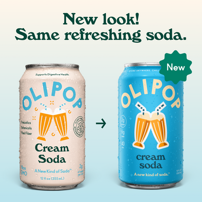 Olipop Cream Soda 12oz Can Shelf Stable
