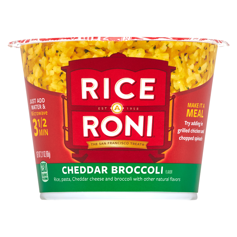 Rice-A-Roni Cheddar Broccoli Rice Cup 2.11oz - Rice-A-Roni – BevMo!