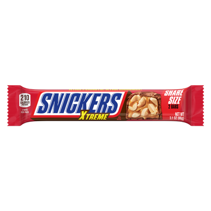 SNICKERS Xtreme Peanut and Caramel Chocolate Bars, Share Size, 3.1 oz