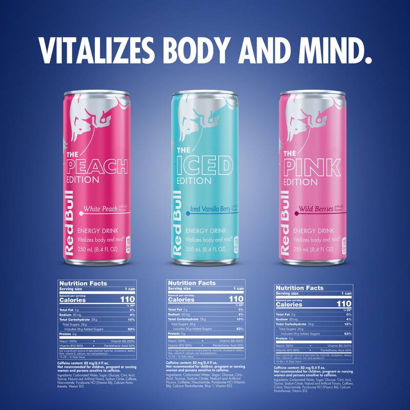Red Bull Energy Drink Fruit Variety Pack 12pk 8.4oz Can