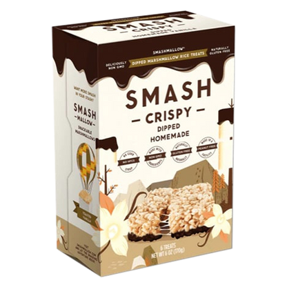Smash Homemade Chocolate Dipped Marshmallow Rice Treats 6ct