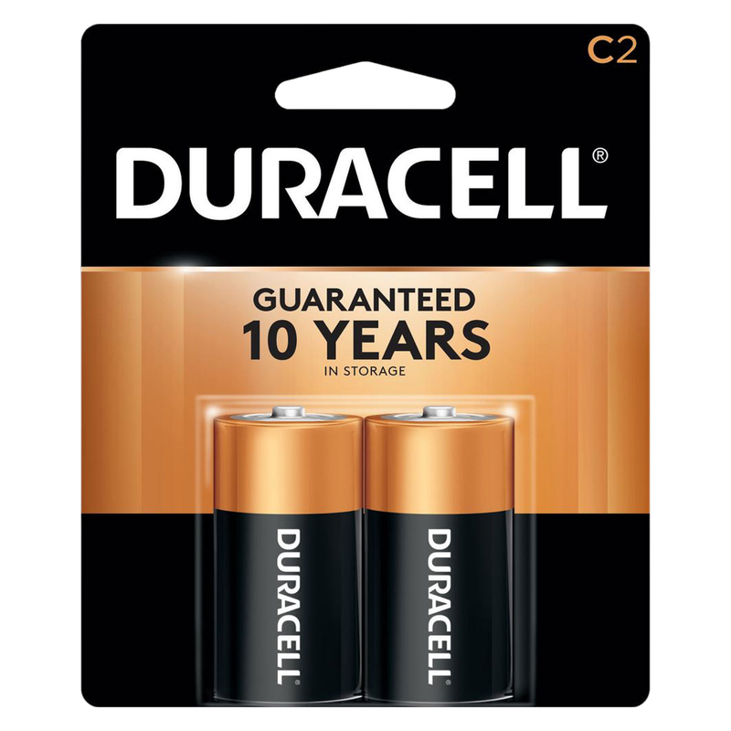 2ct Duracell C Batteries