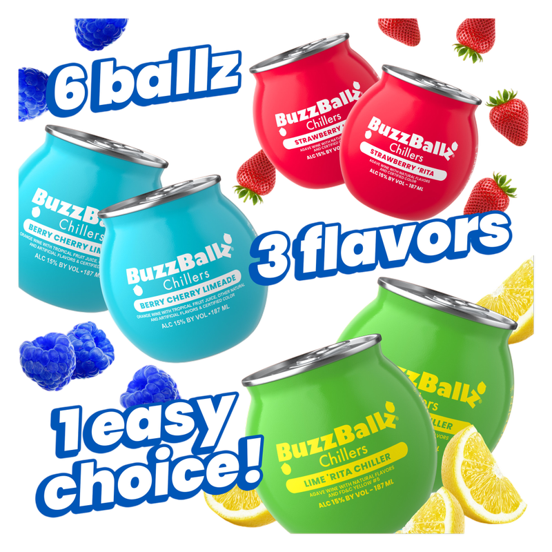 BuzzBallz Variety Pack 6pk 187ml