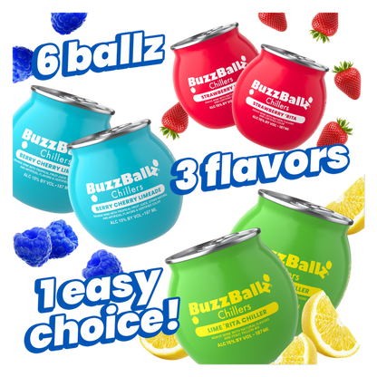 BuzzBallz Variety Pack 6pk 187ml