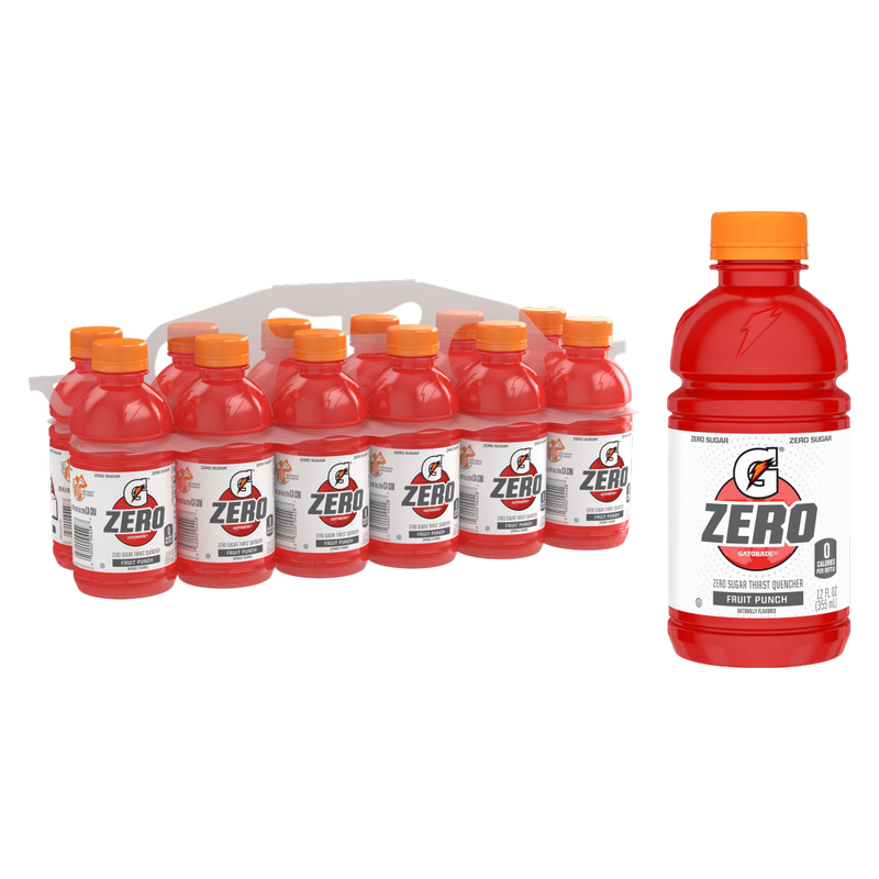 Gatorade G Zero Fruit Punch 12pk 12oz Btl - Gatorade – BevMo!
