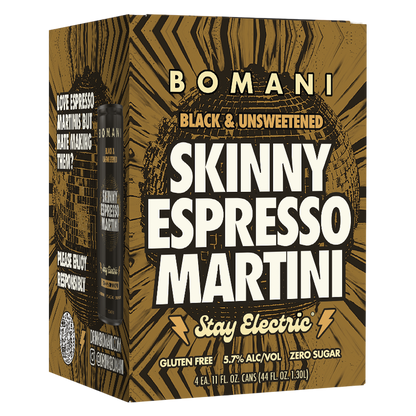 BOMANI Skinny Espresso Martini 4pk 12oz Can 5.7% ABV