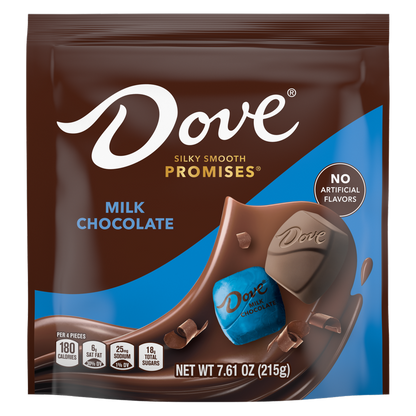 DOVE PROMISES Milk Chocolate Bag, 7.61 oz