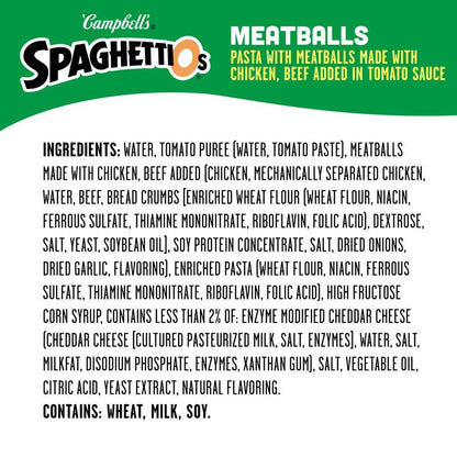 SpaghettiOs® Canned Pasta with Meatballs, 15.6 oz Can