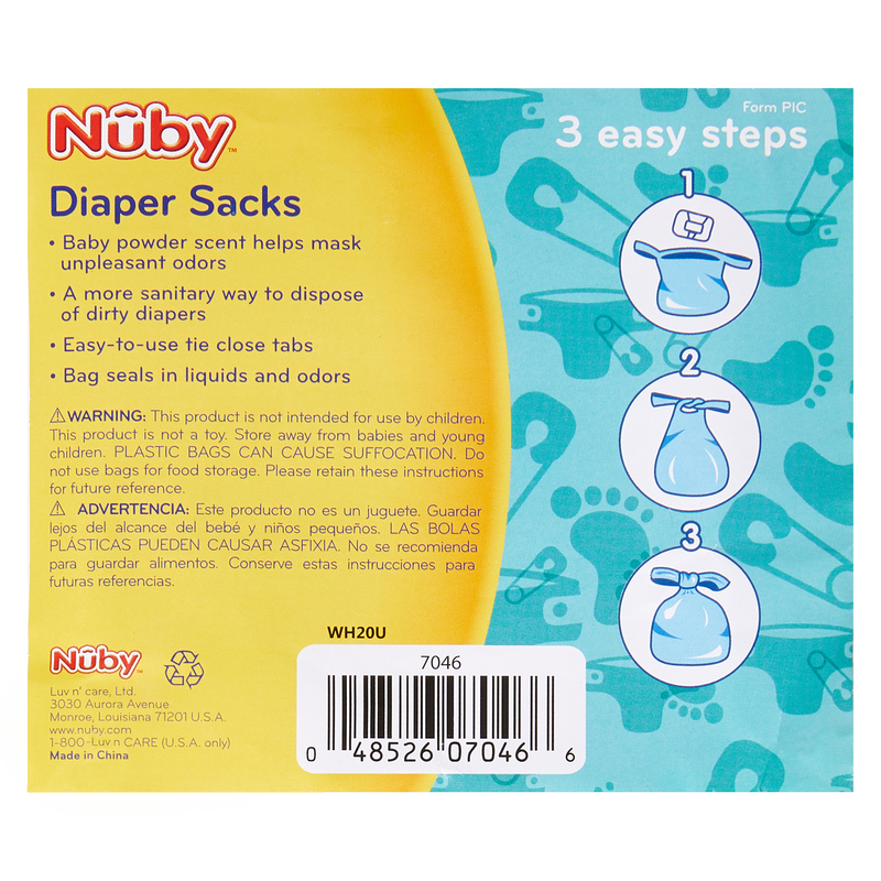 Nuby Diaper Sacks 50ct