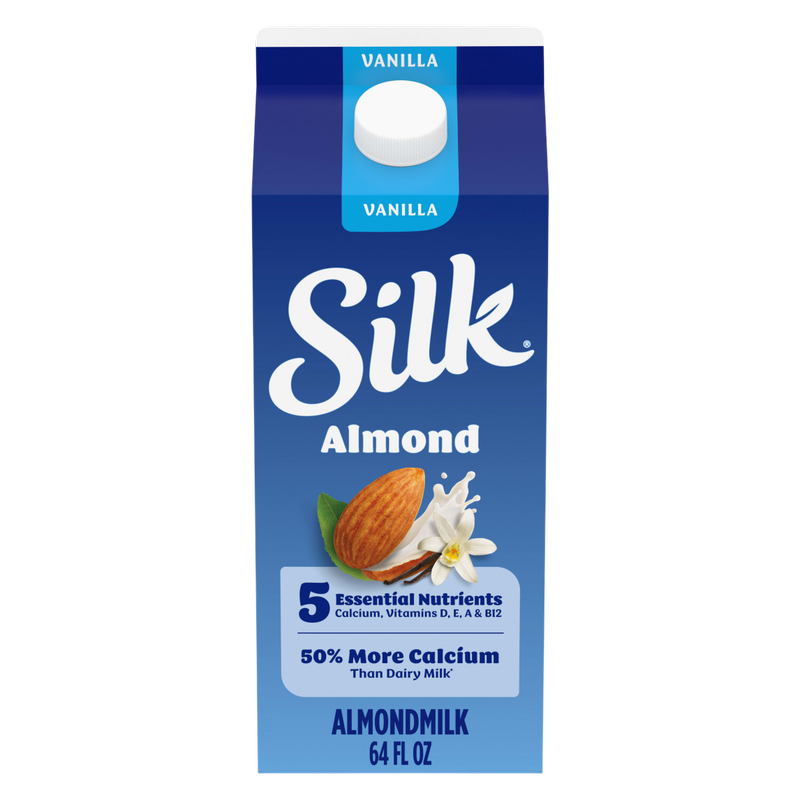 Silk Vanilla Almond Milk 1/2 Gallon