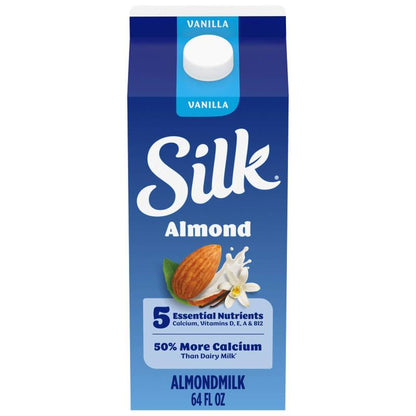 Silk Vanilla Almond Milk 1/2 Gallon