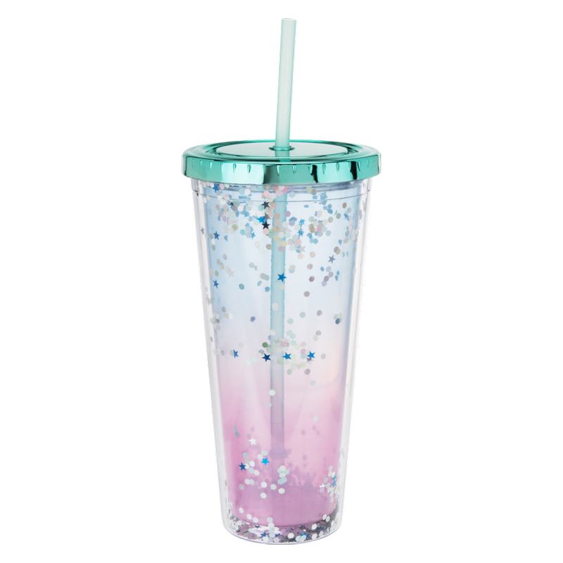 True Tall Mermaid Tumbler with Straw 24 oz