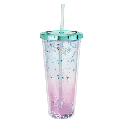 True Tall Mermaid Tumbler with Straw 24 oz