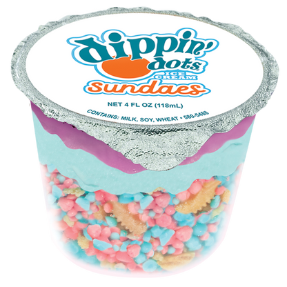 Dippin' Dots Cotton Candy Ice Cream Sundae Cups 4ct