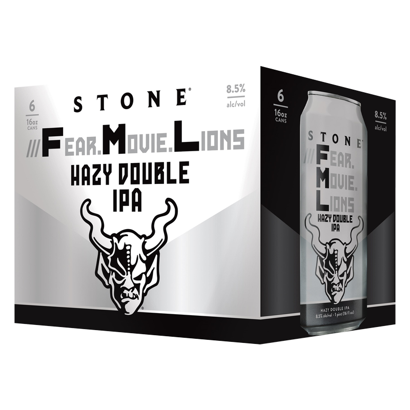 Stone Brewing Fear.Movie.Lions Double IPA 6pk 16oz Can 8.5% ABV