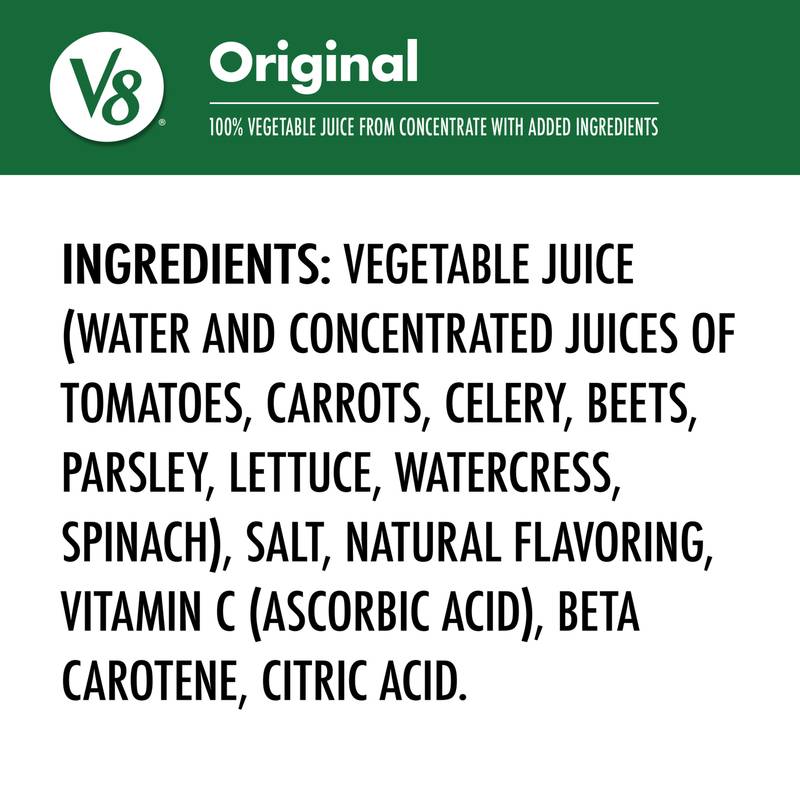 V8 100% Vegetable Juice 8pk 5.5oz Can