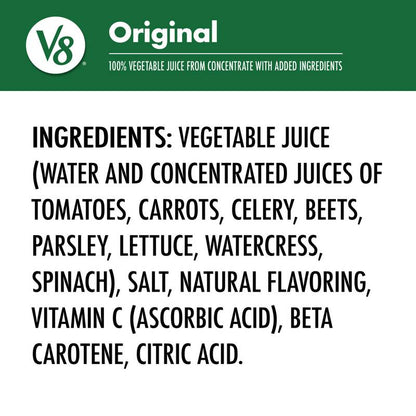 V8 100% Vegetable Juice 8pk 5.5oz Can