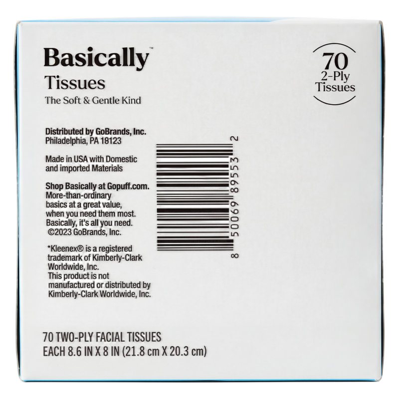 Basically Soft Facial Tissue - 70ct