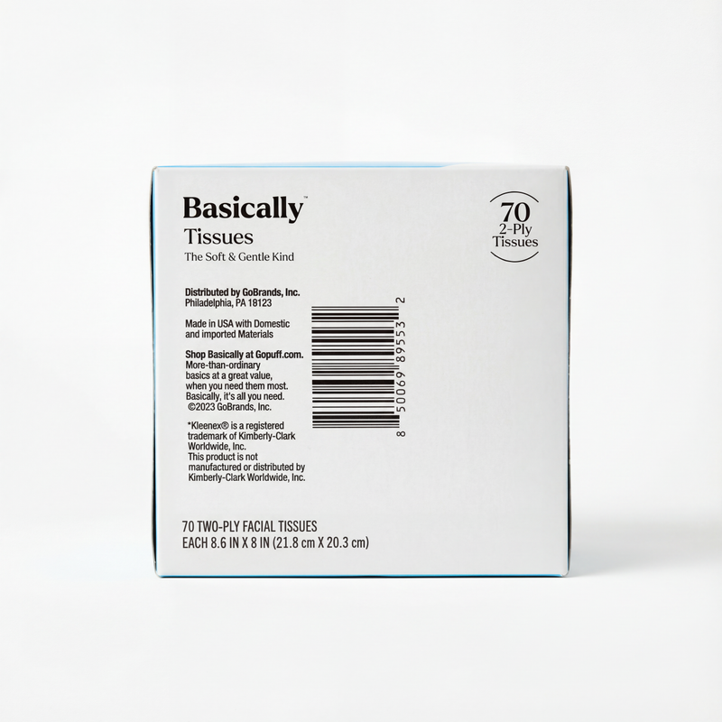 Basically Soft Facial Tissue - 70ct