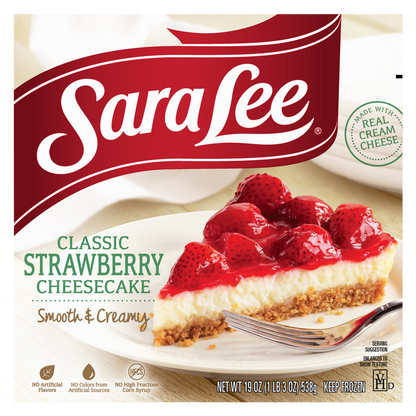 Sara Lee Frozen Classic Strawberry Cheesecake - 19in/19oz