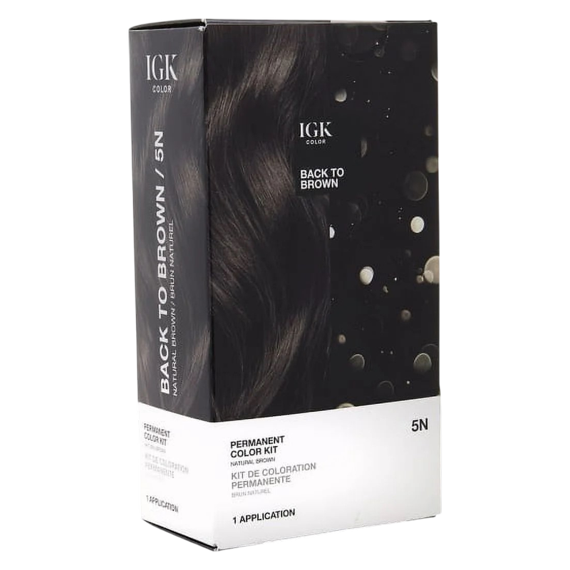 IGK PERMANENT COLOR KIT Back to Brown- Natural Brown 5N