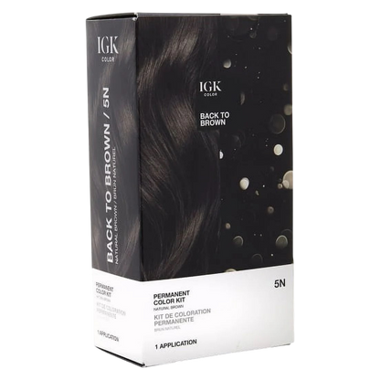IGK PERMANENT COLOR KIT Back to Brown- Natural Brown 5N