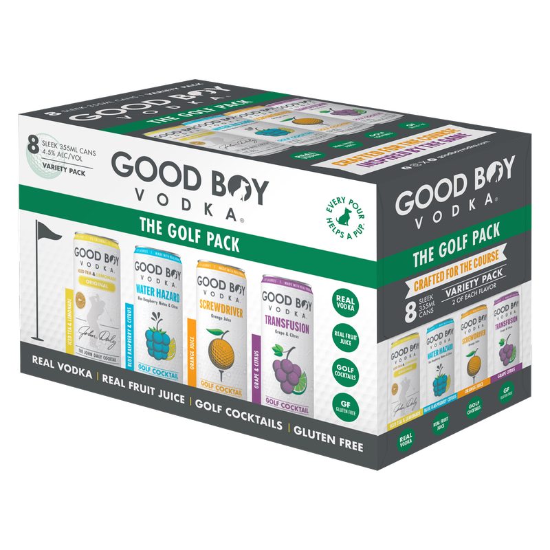 Good Boy Vodka Cocktail Golf Pack 8pk 12oz Can
