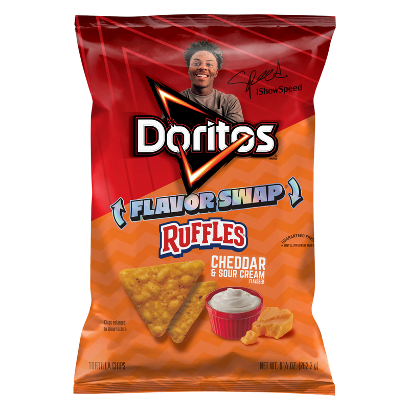 Doritos Tortilla Chips Ruffles Cheddar & Sour Cream, 9.25oz