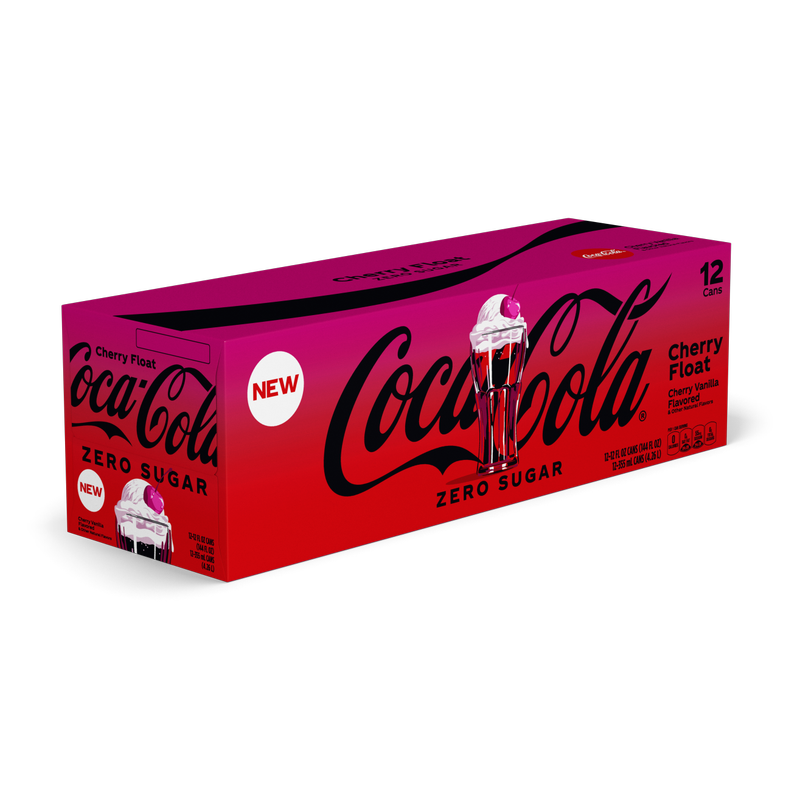 Coca-Cola Zero Sugar Cherry Float 12pk 12oz Can