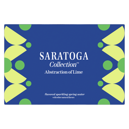 Saratoga Collection Abstraction of Lime Flavored Sparkling Spring Water, 12 fl oz, 6 Pack Cans