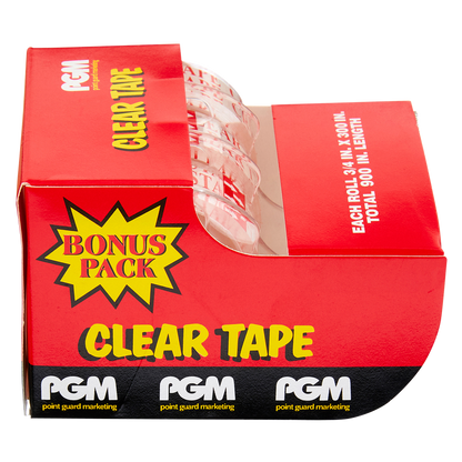 PGM Clear Tape 3pk