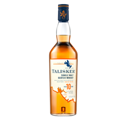 Talisker 10 Year Old Single Malt Scotch Whisky, 750 mL