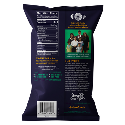 Siete Serrano, Sea Salt & Vinegar Potato Chips 5.5oz