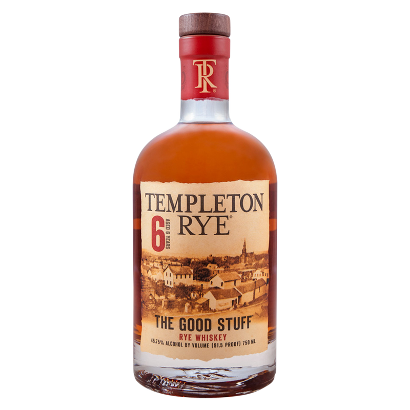 Templeton Rye Whiskey 6 Yr 750ml (92 Proof)