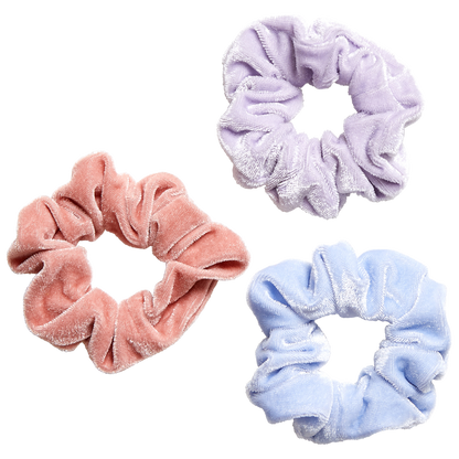 Assorted Velvet Scrunchies 3ct