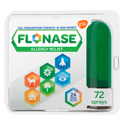 Flonase 24-Hour Non-Drowsy Allergy Relief Nasal Spray 72 Sprays