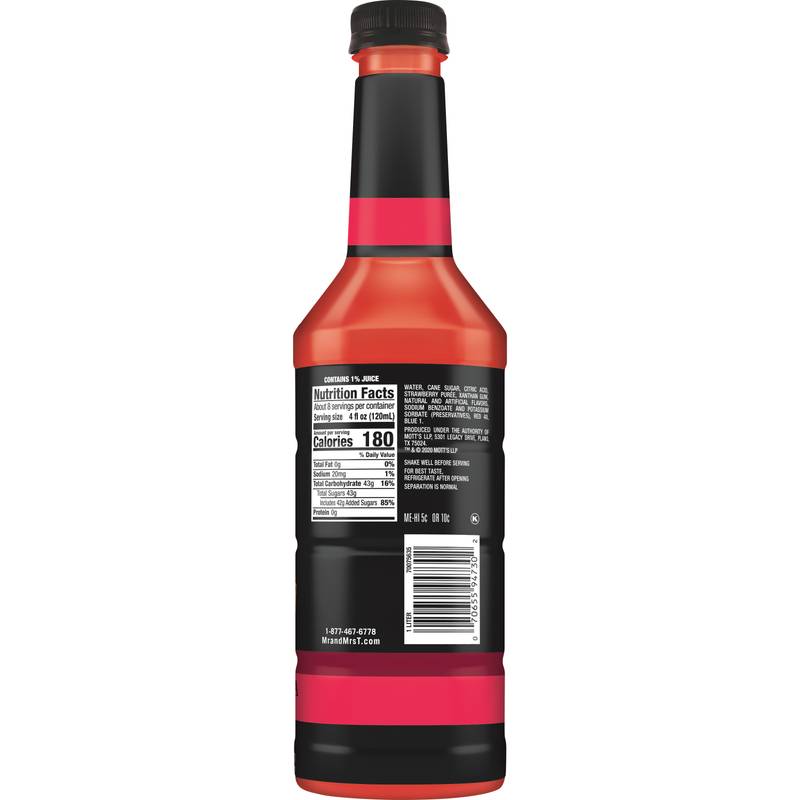 Mr & Mrs T Strawberry Daiquiri-Margarita Mix 1 L