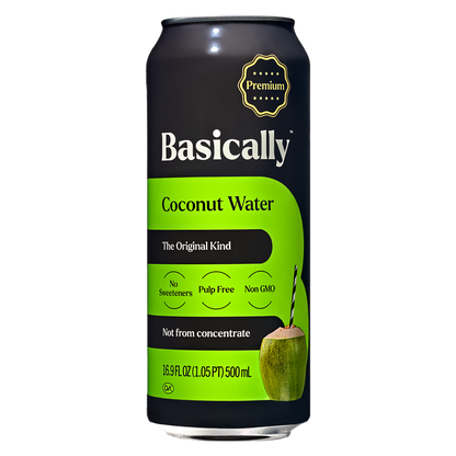 Basically Premium Coconut Water 16.9oz Can