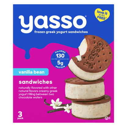 Yasso Vanilla Bean Sandwich 3ct