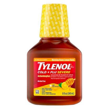 Tylenol Cold & Flu Severe Honey Warming Daytime 8oz
