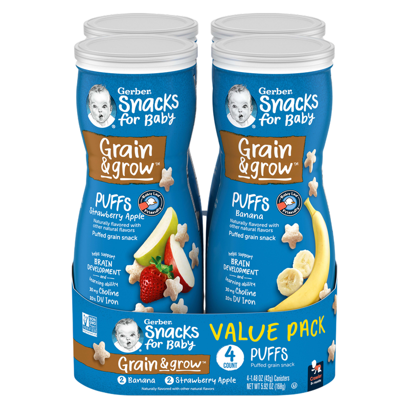 Gerber Baby Puffs 4ct Variety Pack