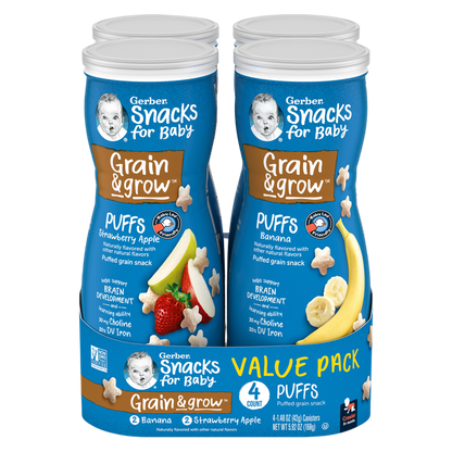 Gerber Baby Puffs 4ct Variety Pack