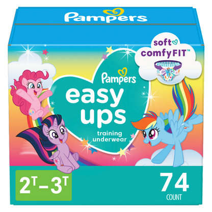 Pampers EasyUp 2T/3T Super Girl 74ct
