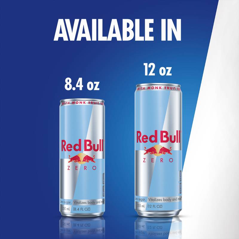Red Bull Energy Drink Zero 24pk 12oz Can- XL
