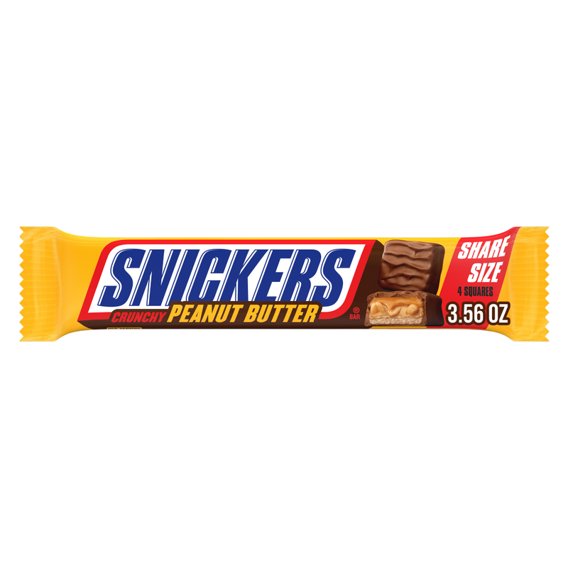 SNICKERS Peanut Butter Squared 4 To Go Candy Bar, 3.56 oz